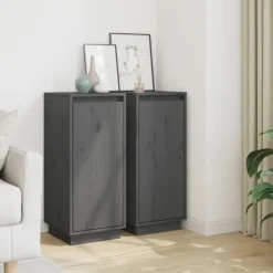 vidaXL Sideboards>Skänkar 2 st 31,5x34x75 cm massiv furu