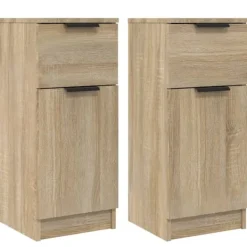 vidaXL Sideboards>Skänkar 2 st sonoma-ek 30x30x70 cm konstruerat trä