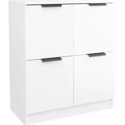 vidaXL Byråer>Skänkar 2 st högglans 60x30x70 cm konstruerat trä