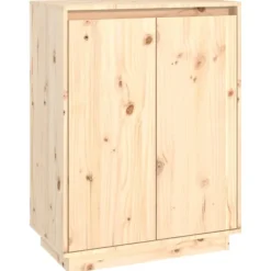 vidaXL Skåp>Skoskåp 60x35x80 cm massiv furu