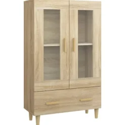 vidaXL Skåp>Skåp Sonoma-ek 70x31x115 cm konstruerat trä