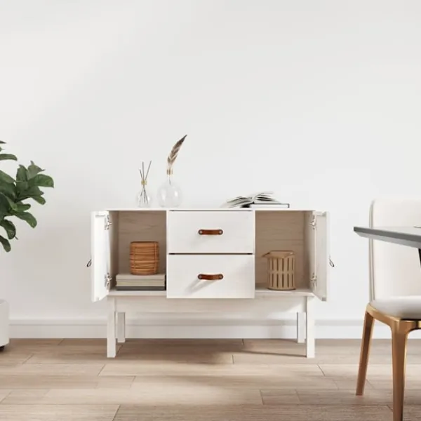 vidaXL Byråer>Skåp 110x40x78 cm massiv furu