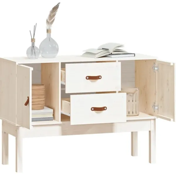 vidaXL Byråer>Skåp 110x40x78 cm massiv furu