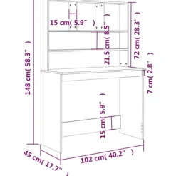 vidaXL Kontorsmöbler><noscript><img width=