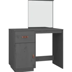 vidaXL Sminkbord>Sminkbord 95x50x134 cm massiv furu
