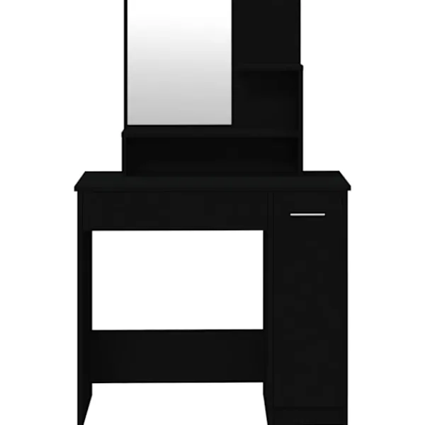 vidaXL Sminkbord>Sminkbord med spegel 86,5x35x136 cm