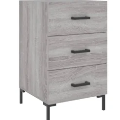 vidaXL Byråer>Sängbord sonoma-ek 40x40x66 cm konstruerat trä