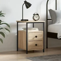 vidaXL Sängar>Sängbord sonoma- 34x35,5x50 cm konstruerat trä Brun