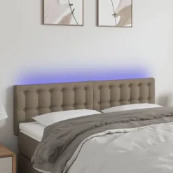 vidaXL Sängar>Sänggavel LED 144x5x78/88 cm tyg