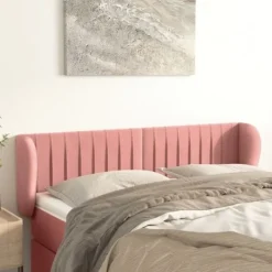 vidaXL Sängar>Sänggavel med kanter 147x23x78/88 cm sammet
