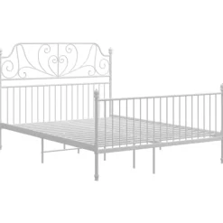 vidaXL Sängar>Sängram med huvudgavel utan madrass 160x200 cm metall