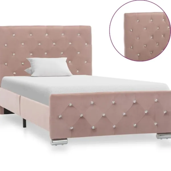 vidaXL Sängar>Sängram sammet 90x200 cm