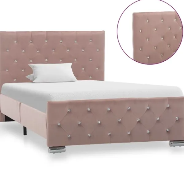 vidaXL Sängar>Sängram sammet 100x200 cm