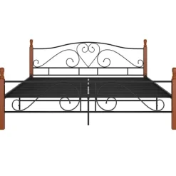 vidaXL Sängar>Sängram metall 200x200 cm