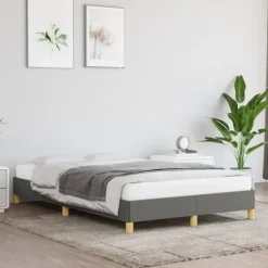 vidaXL Sängar>Sängram utan madrass mörk 120x200 cm tyg