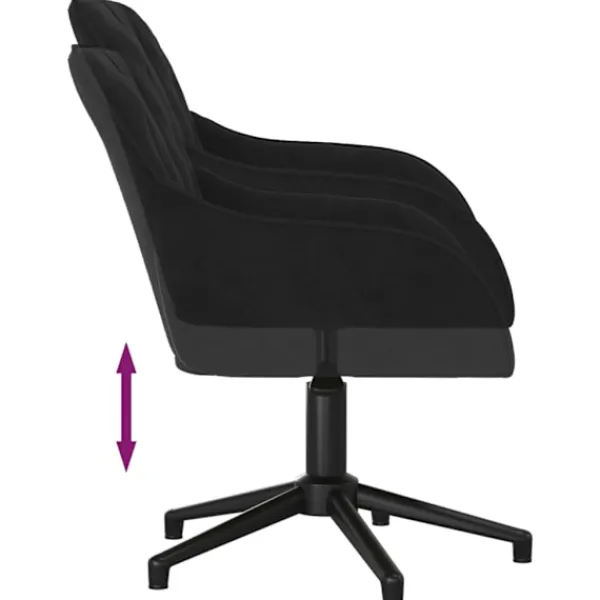 vidaXL Kontorsmöbler>Snurrbar kontorsstol sammet