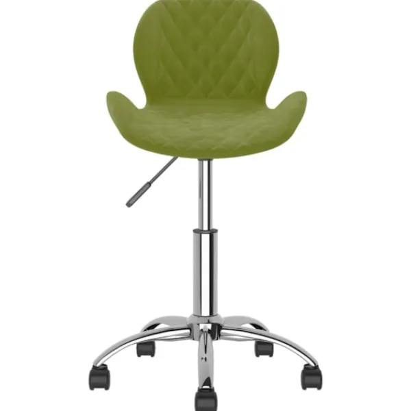 vidaXL Kontorsmöbler>Snurrbara matstolar 2 st ljus sammet