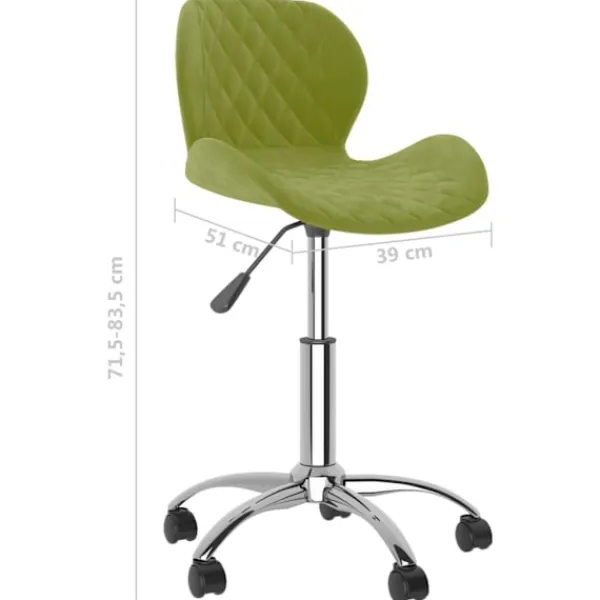 vidaXL Kontorsmöbler>Snurrbara matstolar 2 st ljus sammet