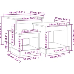 vidaXL Soffbord><noscript><img width=
