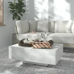 vidaXL Soffbord>Soffbord betong 85x55x31 cm konstruerat trä