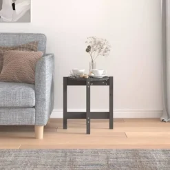 vidaXL Soffbord>Soffbord Ø 42,5x45 cm massiv furu