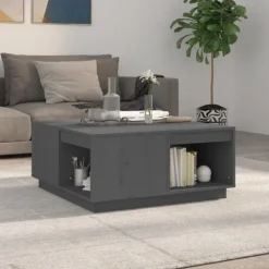 vidaXL Soffbord>Soffbord 80x81x36,5 cm massivt furu