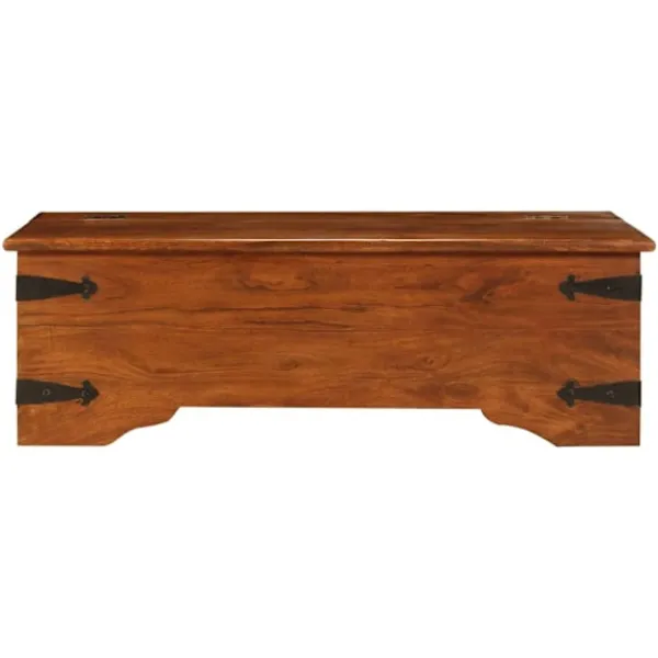 vidaXL Kistor & Koffertar>Soffbord massivt akaciaträ med honungsfinish 110x55x35 cm