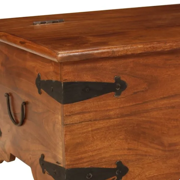 vidaXL Kistor & Koffertar>Soffbord massivt akaciaträ med honungsfinish 110x55x35 cm