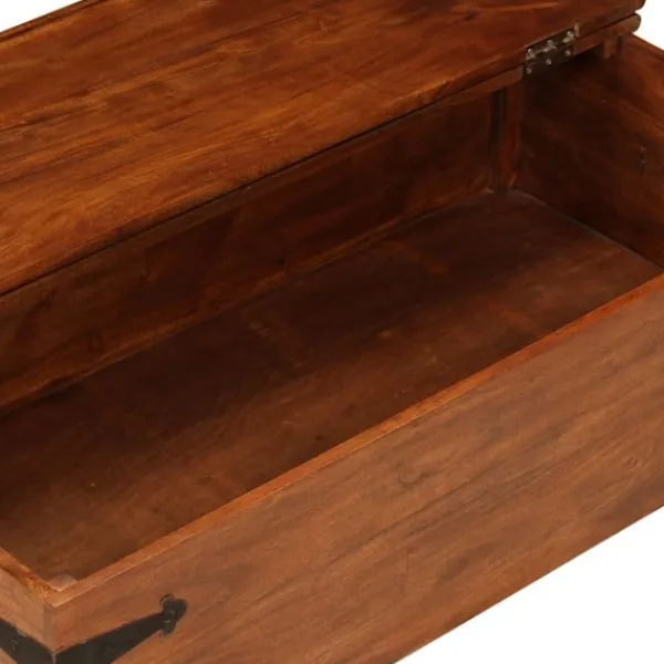 vidaXL Kistor & Koffertar>Soffbord massivt akaciaträ med honungsfinish 110x55x35 cm