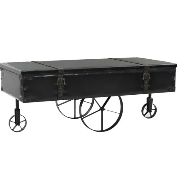 vidaXL Soffbord>Soffbord MDF och granträ 110x55x43 cm