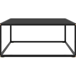 vidaXL Soffbord>Soffbord med glas 80x80x35 cm