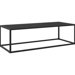 vidaXL Soffbord>Soffbord med glas 120x50x35 cm