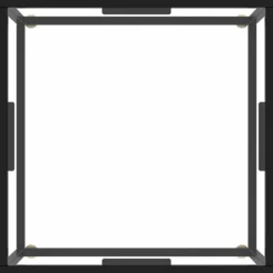 vidaXL Soffbord>Soffbord med härdat glas 60x60x35 cm