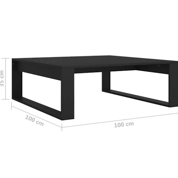 vidaXL Soffbord>Soffbord 100x100x35 cm konstruerat trä