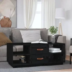 vidaXL Soffbord>Soffbord 100x50x41 cm massiv furu