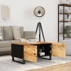 vidaXL Sideboards>Soffbord 80x50x40 cm massivt mangoträ och konstruerat trä