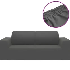vidaXL Stolar>Sofföverdrag 2-sits med stretch polyesterjersey
