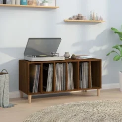 vidaXL Tv-Bänkar>Stereobänk ek 100x38x48 cm konstruerat trä