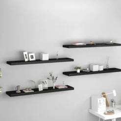 vidaXL Hyllor>Svävande vägghyllor 4 st 120x23,5x3,8 cm MDF