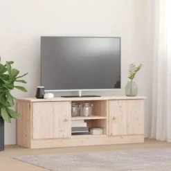 vidaXL Tv-Bänkar>Tv-bänk ALTA 112x35x41 cm massiv furu