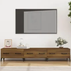 vidaXL Tv-Bänkar>Tv-bänk ek 150x34,5x30 cm konstruerat trä