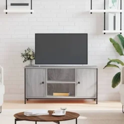 vidaXL Tv-Bänkar>Tv-bänk sonoma 100x40x50 cm konstruerat trä