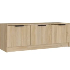 vidaXL Tv-Bänkar>Tv-bänk sonoma-ek 102x35x36,5 cm konstruerat trä