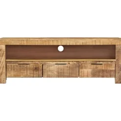 vidaXL Tv-Bänkar>TV-bänk 110x30x40 cm grovt mangoträ