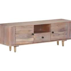 vidaXL Tv-Bänkar>TV-bänk 118x30x40 cm massivt akaciaträ