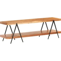 vidaXL Tv-Bänkar>TV-bänk 160x40x50 cm massivt akaciaträ