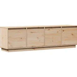 vidaXL Tv-Bänkar>Tv-bänk 156x37x45 cm massiv furu