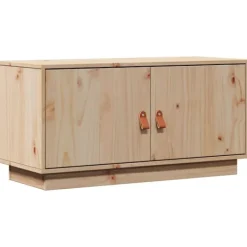 vidaXL Tv-Bänkar>Tv-bänk 80x34x40 cm massiv furu