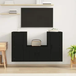 vidaXL Tv-Bänkar>Tv-bänkar 3 delar konstruerat trä