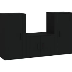 vidaXL Tv-Bänkar>Tv-bänkar 3 delar konstruerat trä